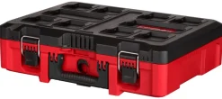 Milwaukee PACKOUT 20 in. Plastic Tool Case with Foam Insert 15 in. W x 6 in. H Black/Red
