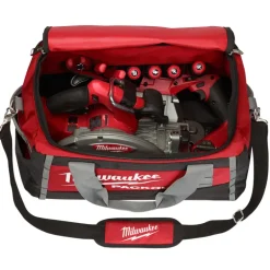 Milwaukee PACKOUT 20 in. W x 13.8 in. H Ballistic Nylon Tool Bag 3 pocket Black/Red 1 pc.