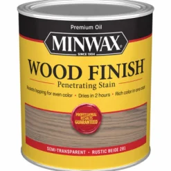 Minwax Rustic Beige Semi-Transparent Oil-Based Penetrating Wood Stain 1 qt. (Pack of 4)