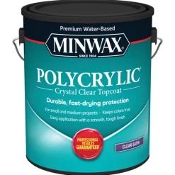 Minwax Satin Clear Polycrylic 1 gal. (Pack of 2)