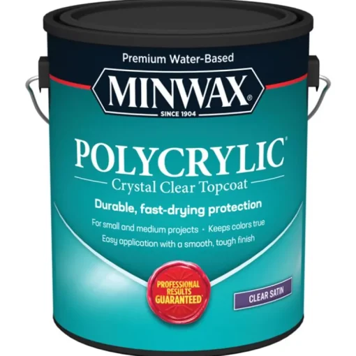 Minwax Satin Clear Polycrylic 1 gal. (Pack of 2)