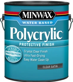 Minwax Satin Clear Polycrylic 1 gal. (Pack of 2)