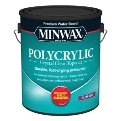Minwax Satin Clear Polycrylic 1 gal. (Pack of 2)