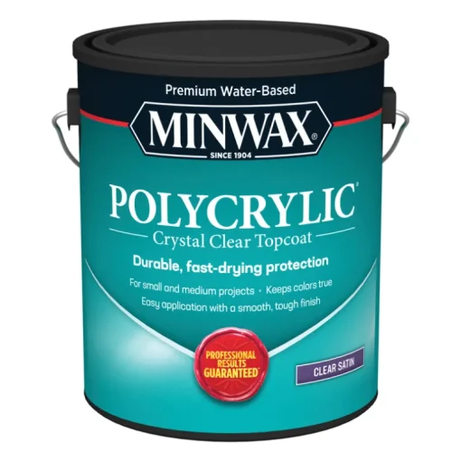 Minwax Satin Clear Polycrylic 1 gal. (Pack of 2)