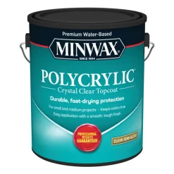 Minwax Semi-Gloss Clear Polycrylic 1 gal. (Pack of 2)