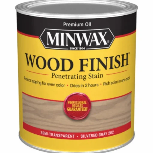 Minwax Silvered Grey Semi-Transparent Oil-Based Wood Stain 1 qt. (Pack of 4)