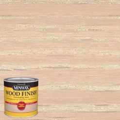 MINWAX Simply White Oil-Based Low VOC g/L Indoor Wood Stain 1/2 Pint 31 to 37 sq. ft. Coverage