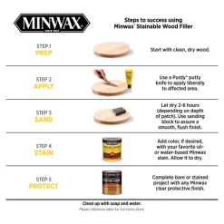 Minwax Stainable Natural Wood Filler 16 oz