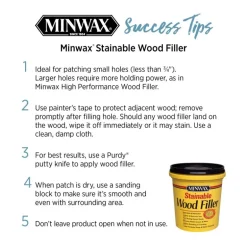 Minwax Stainable Natural Wood Filler 16 oz