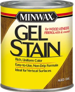 Minwax Transparent Low Luster Aged Oak Oil-Based Oil Gel Stain 0.5 Pt.