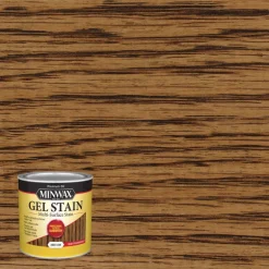 Minwax Transparent Low Luster Aged Oak Oil-Based Oil Gel Stain 0.5 Pt.