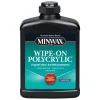 Minwax Wipe-On Poly Satin Clear Water-Based Latex Polyurethane Stain 2 pt. (Pack of 4)