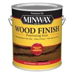 Minwax Wood Finish Semi-Transparent Dark Walnut Oil-Based Wood Stain 1 gal. (Pack of 2)