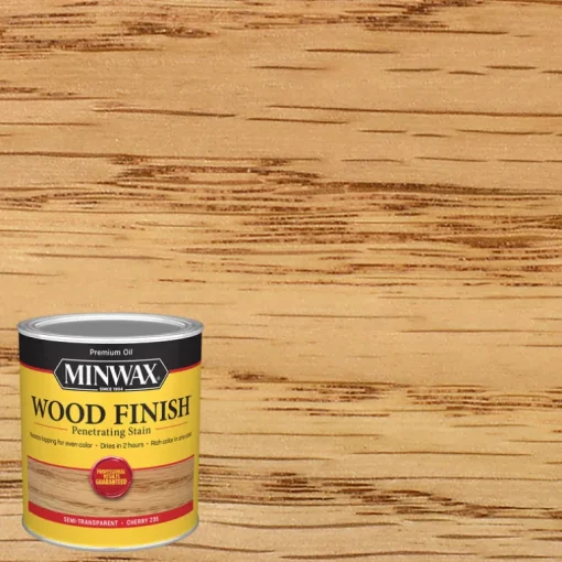 Minwax Wood Finish Semi-Transparent Cherry Oil-Based Oil Stain 1 qt. (Pack of 4)