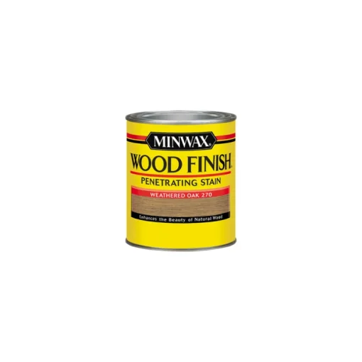 Minwax Wood Finish Semi-Transparent Weathered Oak Oil-Based Oil Wood Stain 0.5 Pt.