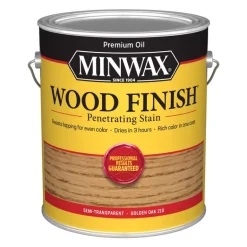 Minwax Wood Finish Semi-Transparent Golden Oak Oil-Based Wood Stain 1 qt. (Pack of 4)