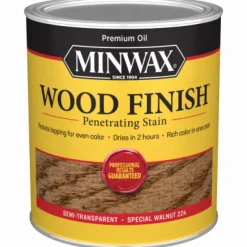 Minwax Wood Finish Semi-Transparent Special Walnut Oil-Based Stain 1 qt. (Pack of 4)