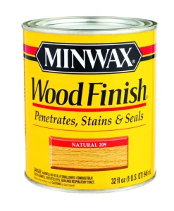 Minwax Wood Finish Semi-Transparent Natural Oil-Based Wood Stain 1 qt. (Pack of 4)