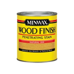 Minwax Wood Finish Semi-Transparent Natural Oil-Based Wood Stain 1 qt. (Pack of 4)