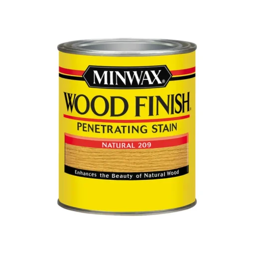 Minwax Wood Finish Semi-Transparent Natural Oil-Based Wood Stain 1 qt. (Pack of 4)