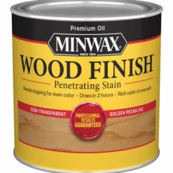 Minwax Wood Finish Semi-Transparent Golden Pecan Oil-Based Wood Stain 1/2 pt. (Pack of 4)
