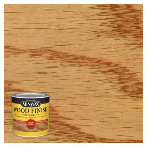 Minwax Wood Finish Semi-Transparent Colonial Maple Oil-Based Wood Stain 0.5 pt. (Pack of 4)