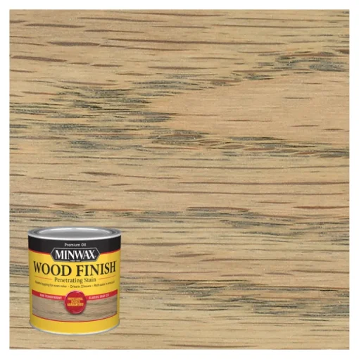 Minwax Wood Finish Semi-Transparent Classic Gray Oil-Based Oil Wood Stain 0.5 pt. (Pack of 4)