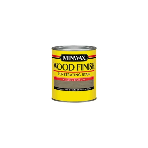 Minwax Wood Finish Semi-Transparent Classic Gray Oil-Based Oil Wood Stain 0.5 pt. (Pack of 4)