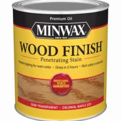 Minwax Wood Finish Semi-Transparent Colonial Maple Oil-Based Stain 1 qt. (Pack of 4)