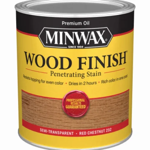 Minwax Wood Finish Semi-Transparent Red Chestnut Oil-Based Oil Wood Stain 1 qt. (Pack of 4)