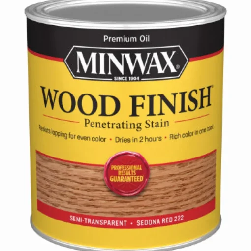 Minwax Wood Finish Semi-Transparent Sedona Red Oil-Based Oil Wood Stain 1 qt. (Pack of 4)