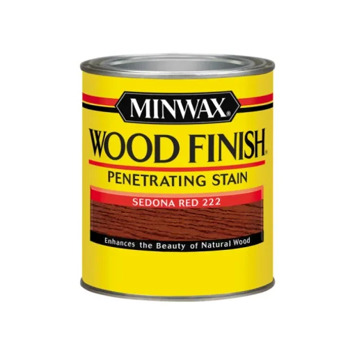 Minwax Wood Finish Semi-Transparent Sedona Red Oil-Based Oil Wood Stain 1 qt. (Pack of 4)
