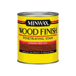 Minwax Wood Finish Semi-Transparent Sedona Red Oil-Based Oil Wood Stain 1 qt. (Pack of 4)