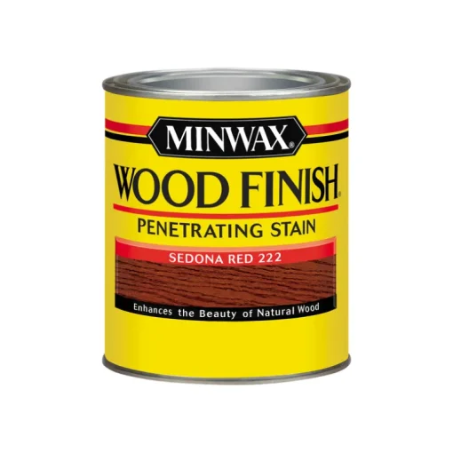 Minwax Wood Finish Semi-Transparent Sedona Red Oil-Based Oil Wood Stain 1 qt. (Pack of 4)