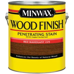 Minwax Wood Finish Semi-Transparent Red Mahogany Oil-Based Wood Stain 1 gal. (Pack of 2)