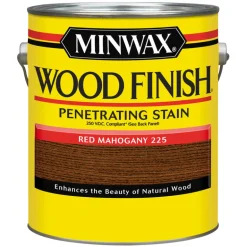 Minwax Wood Finish Semi-Transparent Red Mahogany Oil-Based Wood Stain 1 gal. (Pack of 2)