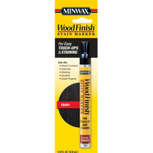 Minwax Wood Finish Stain Marker Semi-Transparent Ebony Oil-Based Stain Marker 1/3 oz