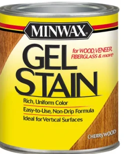 Minwax Wood Finish Transparent Low Luster Cherrywood Oil-Based Gel Stain 1 Qt.