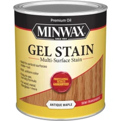 Minwax Wood Finish Transparent Low Luster Antique Maple Oil-Based Gel Stain 1 Qt.