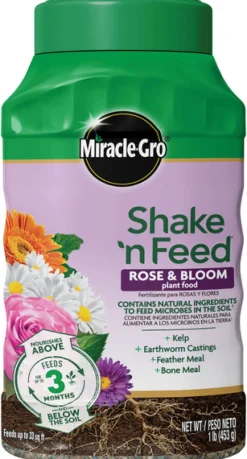 Miracle Gro 3006806 1 Lb Shake 'N Feed Rose & Bloom Plant Food