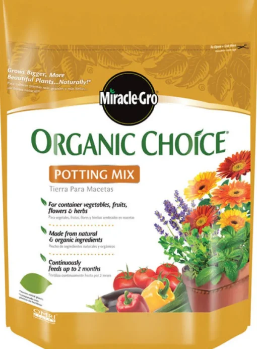 Miracle Gro 72978510 8 Qt Organic Choice┬« Potting Mix 0.10-0.05-0.05
