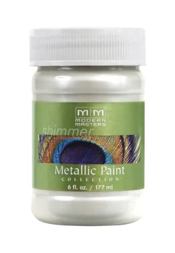 Modern Masters Metallic Paint Collection Satin Pearl White Water-Based Metallic Paint 6 oz