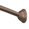Moen Adjustable Curved Shower Rod 72 in. L Bronze