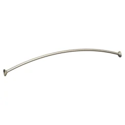 Moen Adjustable Curved Shower Rod 72 in. L Brushed Nickel