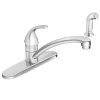 Moen Adler One Handle Chrome Kitchen Faucet Side Sprayer Included
