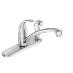Moen Adler One Handle Chrome Kitchen Faucet Side Sprayer Included