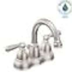 Moen Banbury Brushed Nickel Traditional Bathroom Faucet 4 in.