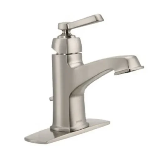 Moen Boardwalk Brushed Nickel Bathroom Faucet 4 in.