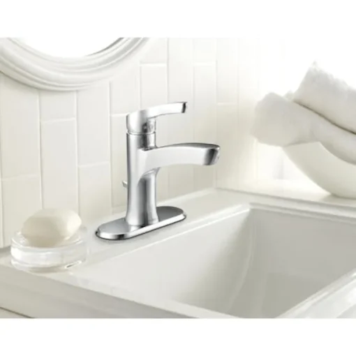 Moen Danika Chrome Contemporary Bathroom Faucet 4 in.