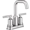 Moen Gibson Chrome Two-Handle Bathroom Sink Faucet 4 in.